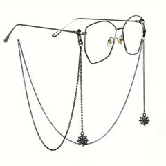 Black Spider Web Eyewear Chain 70cm Anti-Slip Glasses Strap Gothic Web Pendant Sunglasses Holder for Women