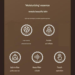 White 500ml Smart Ultrasonic Humidifier & Aroma Diffuser – USB Silent Air Moisturizer, LED Bedroom Mist Maker
