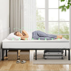 4cm Memory Foam Mattress Protector with Bamboo Cover - Single