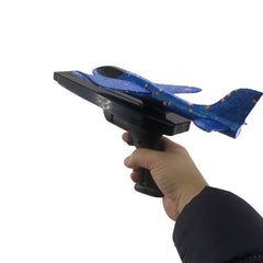 2x Ejection Foam Plane Toy Outdoor Sport with Light Safe for Children Birthday Gift