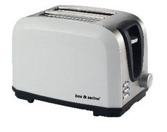 BOS & SARINO 2 Slice White Toaster