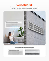 VEVOR Air Conditioner Wall Sleeve 42 in with Exterior Grille Wall AC Sleeve