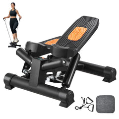 VEVOR Stair Stepper for Exercise at Home Mini Twist Stepper Resistance Band