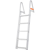 VEVOR Removable Dock Ladder 5 Steps, 159 kg Load Capacity, Pontoon Boat Ladder with 4'' Wide Step & Nonslip Design for Ship/Lake/Pool/Marine Boarding