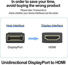 Display Port to HDMI Adapter With Audio Support
