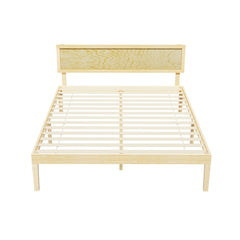 Artiss Bed Frame Double Size Wooden Base Mattress Platform Timber Pine YUMI