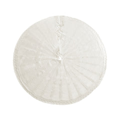 Jingle Jollys Christmas Tree Skirt 120cm Knitted Xmas Tree Ornaments Decor Beige