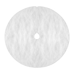 Jingle Jollys Christmas Tree Skirt 120cm Plush Xmas Fluffy Ornaments Decor White