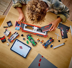 LEGO City F1 Truck with RB20 & AMR24 F1 Cars Toy Racing Transporter Set 60445