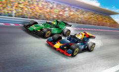 LEGO City F1 Truck with RB20 & AMR24 F1 Cars Toy Racing Transporter Set 60445