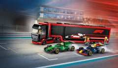 LEGO City F1 Truck with RB20 & AMR24 F1 Cars Toy Racing Transporter Set 60445