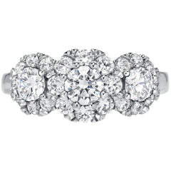 18KT White Gold Brilliant Cut 1.46ctw Diamond Ring