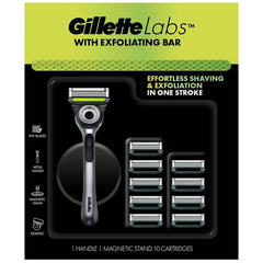 Gillette Labs Razor With Exfoliating Bar + 10 Blades