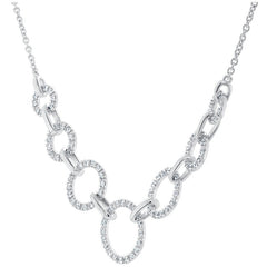 18KT White Gold 0.37ctw Diamond Fashion Necklace