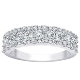 18KT White Gold 1.00ctw Round Brilliant Cut Diamond Anniversary Ring