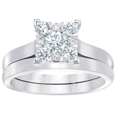 18KT White Gold 0.58ctw Round Brilliant Cut Diamond Ring
