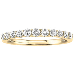 18KT Yellow Gold Round Brilliant Cut 0.45ctw Diamond Ring