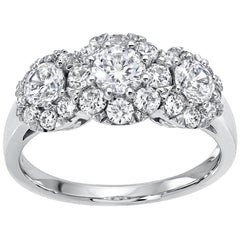 18KT White Gold Brilliant Cut 1.46ctw Diamond Ring