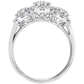 18KT White Gold Brilliant Cut 1.46ctw Diamond Ring