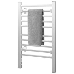 Devanti Heated Towel Rail Rack Electric Clothes Rails TW-C-FW-10-ALUM
