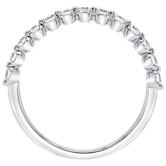 18KT White Gold 0.37ctw Round Diamond Band