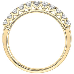 18KT Yellow Gold Round Brilliant Cut 0.45ctw Diamond Ring