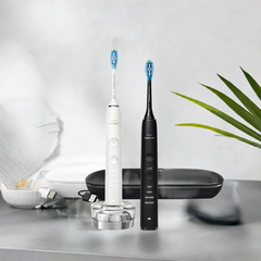Philips Sonicare DiamondClean 9000 Black And White Electric Toothbrush 2 Pack HX9914/60