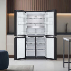 LG 530L Slim French Door Fridge Matte Black GF-B505MBL