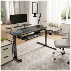 Eureka Ergonomic L Shaped Electric Standing Desk Right Side