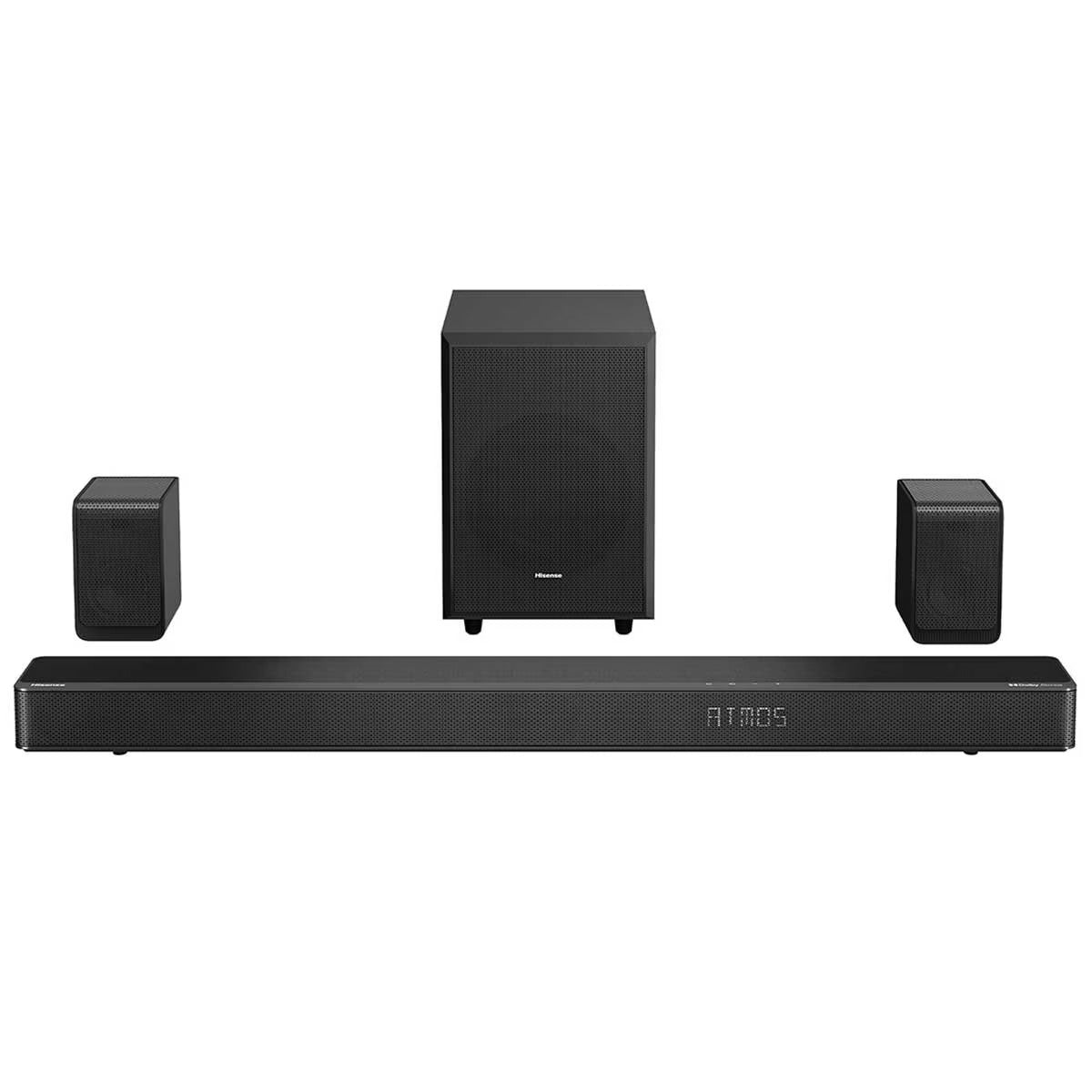 Hisense 5.1.2 Channel Dolby Atmos Soundbar With Wireless Subwoofer And Rear Speakers AX5120G