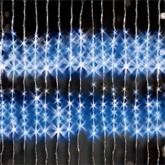 Lytworx Christmas Lights 600 Blue LED Curtain Waterfall Icicle Light Xmas Decor