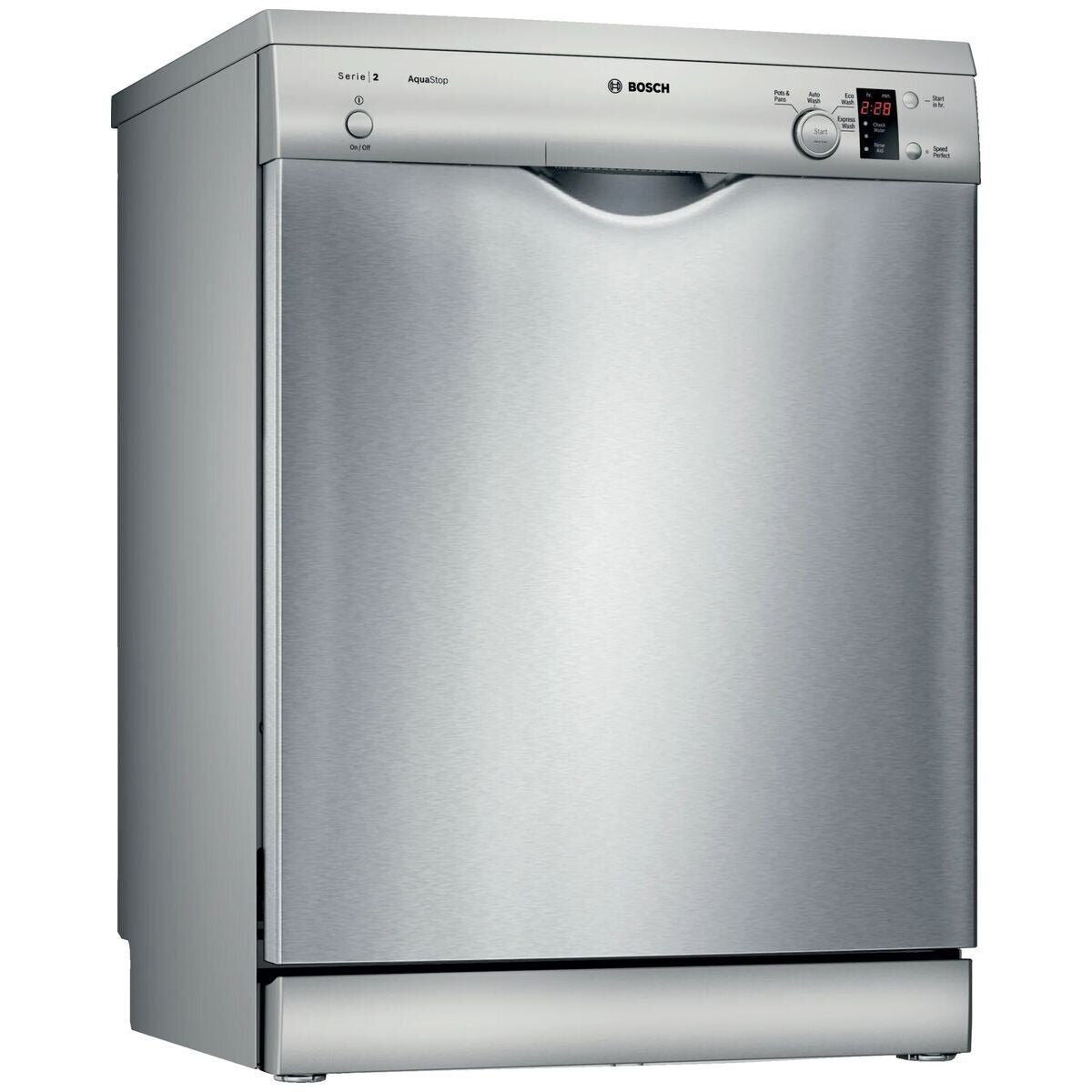 Bosch 60cm Series 2 Freestanding Silver Dishwasher SMS24AI01A