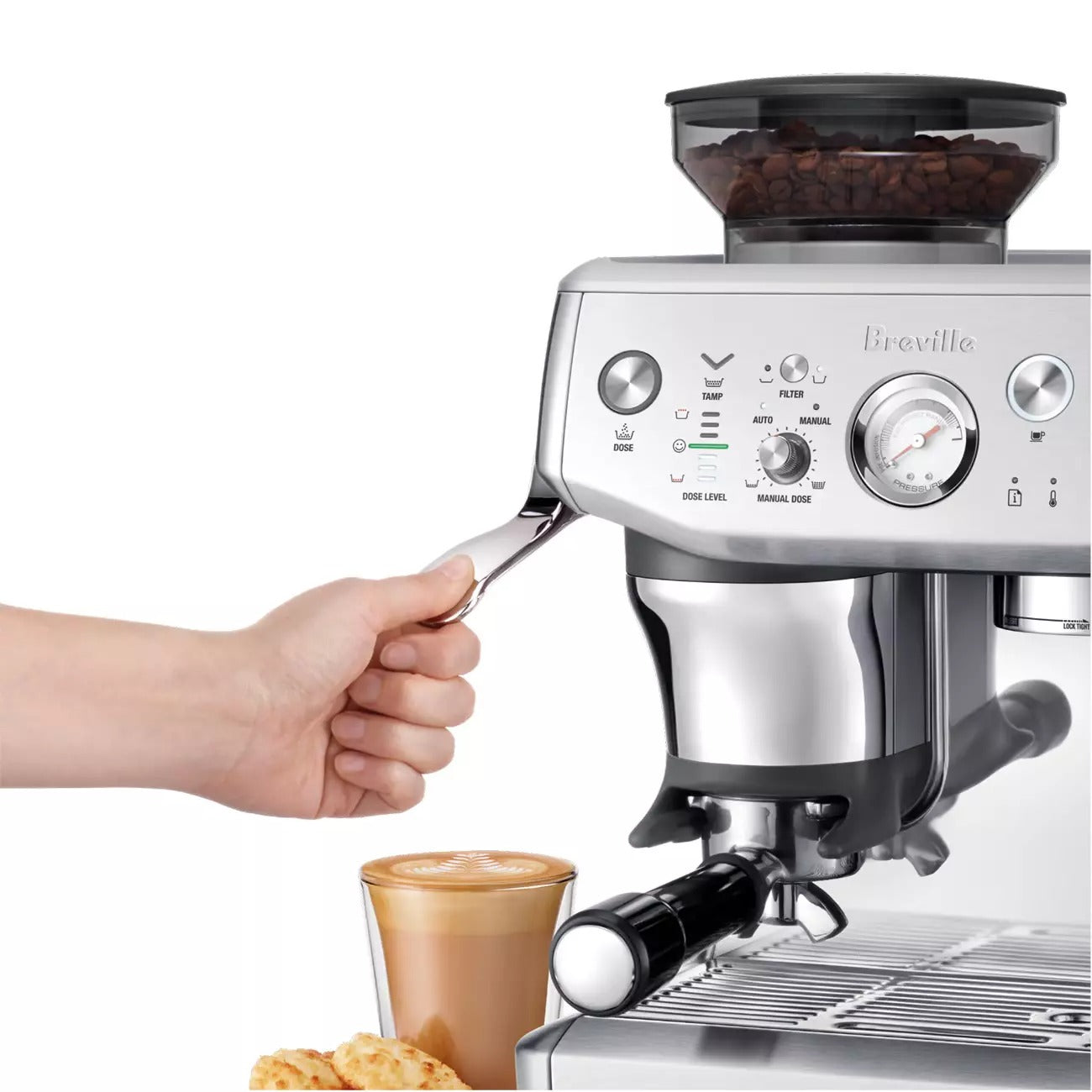 Breville the Barista Express Impress -Refurbished by Breville- Black Truffle