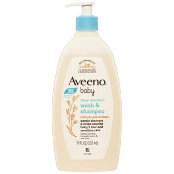 Aveeno Baby Daily Moisture Wash & Shampoo 2 x 532ml. 1 x 236ml