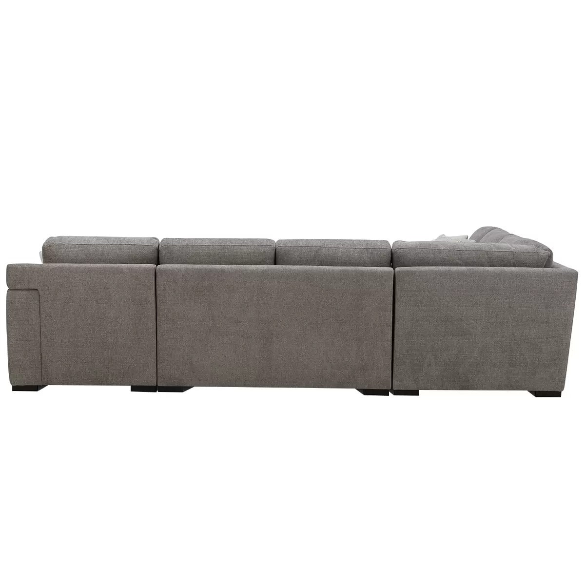 Gilman Creek Fabric Sectional With Ottoman And 6 Pillows 4 Piece