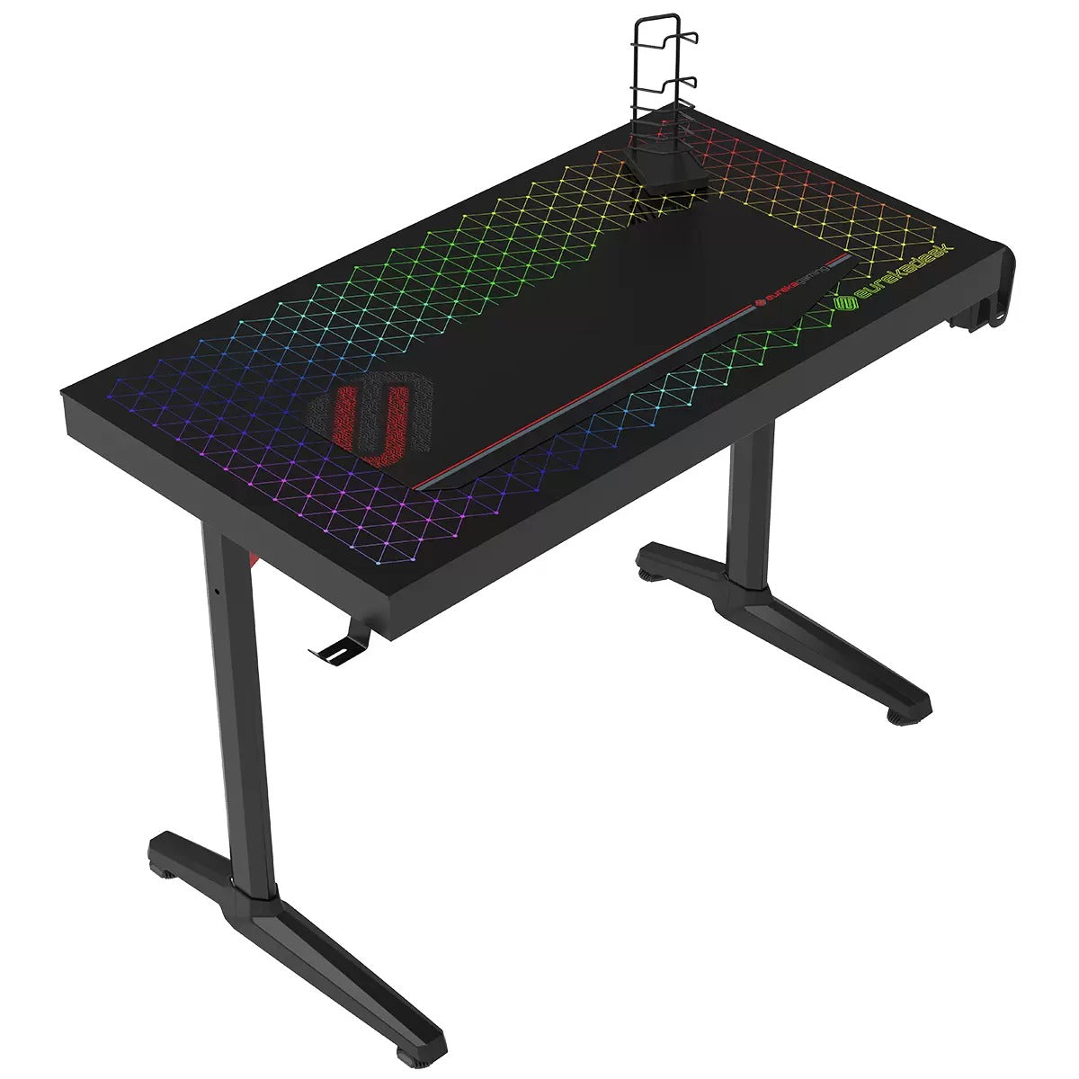 Eureka Ergonomic Explorer Edition Tempered Glass Gaming Desk GTG-I43