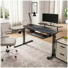 Eureka Ergonomic L Shaped Electric Standing Desk Left Side