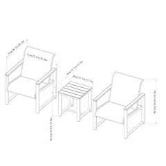 SunVilla Helio Seating 3 Piece Set