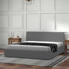 Milano Sienna Luxury Bed with Headboard (Model 2) - Grey No.28 - Double