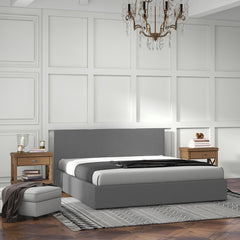 Milano Sienna Luxury Bed with Headboard (Model 2) - Grey No.28 - Double