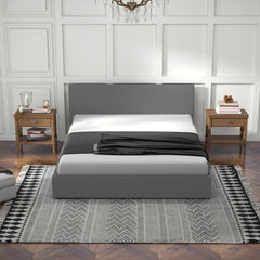 Milano Sienna Luxury Bed with Headboard (Model 2) - Grey No.28 - King