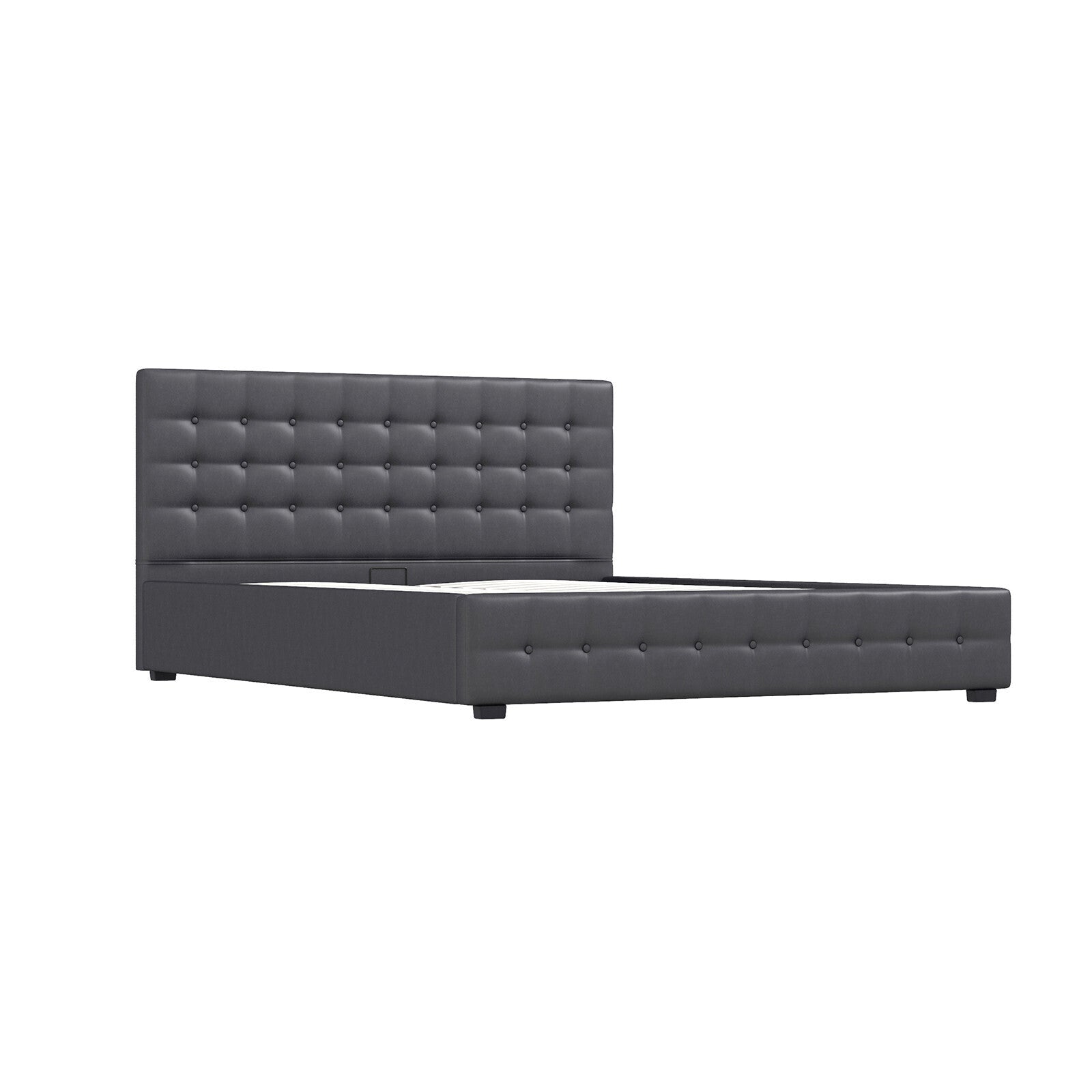 Milano Decor Eden Gas Lift Bed - Dark Grey - King Single