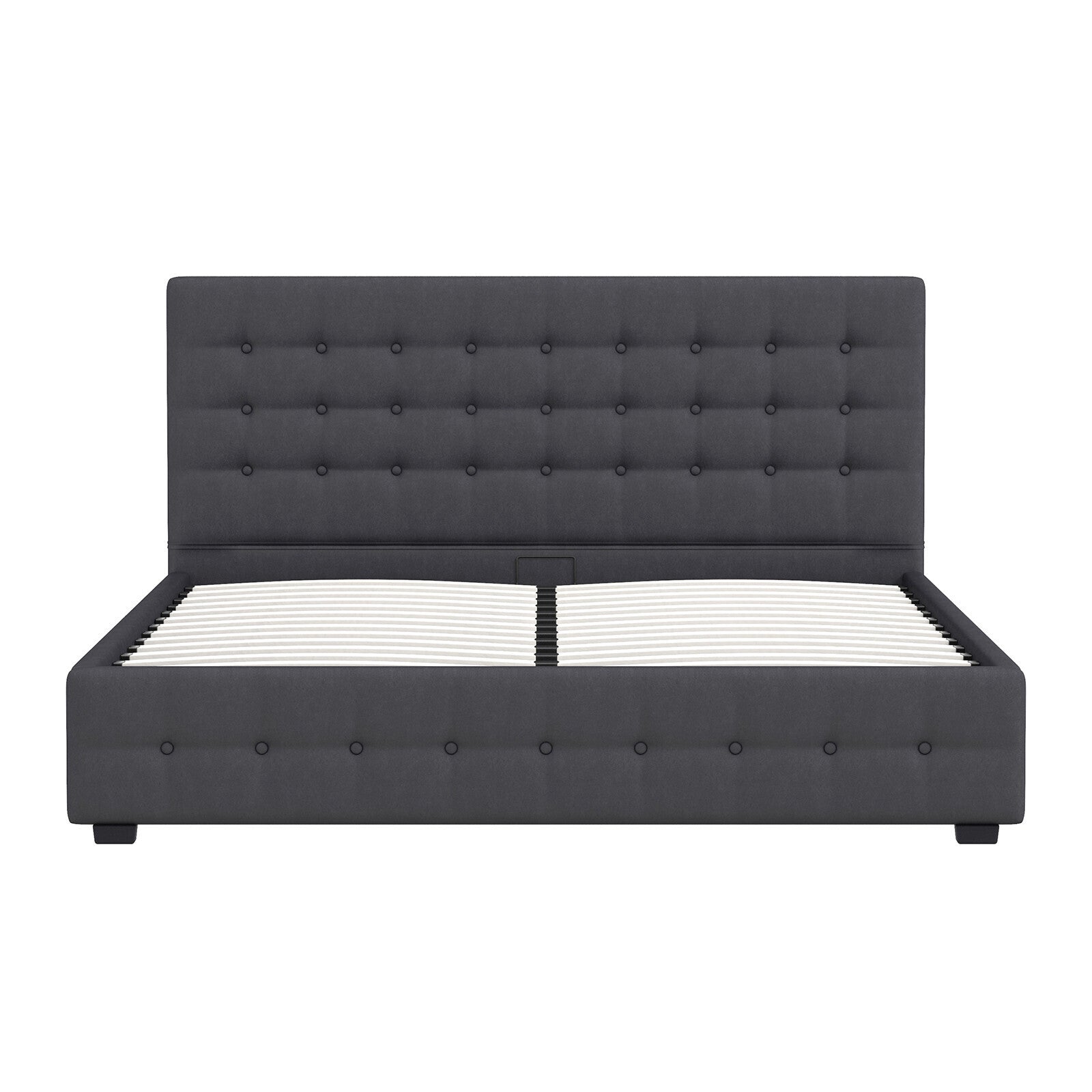 Milano Decor Eden Gas Lift Bed - Dark Grey - King Single