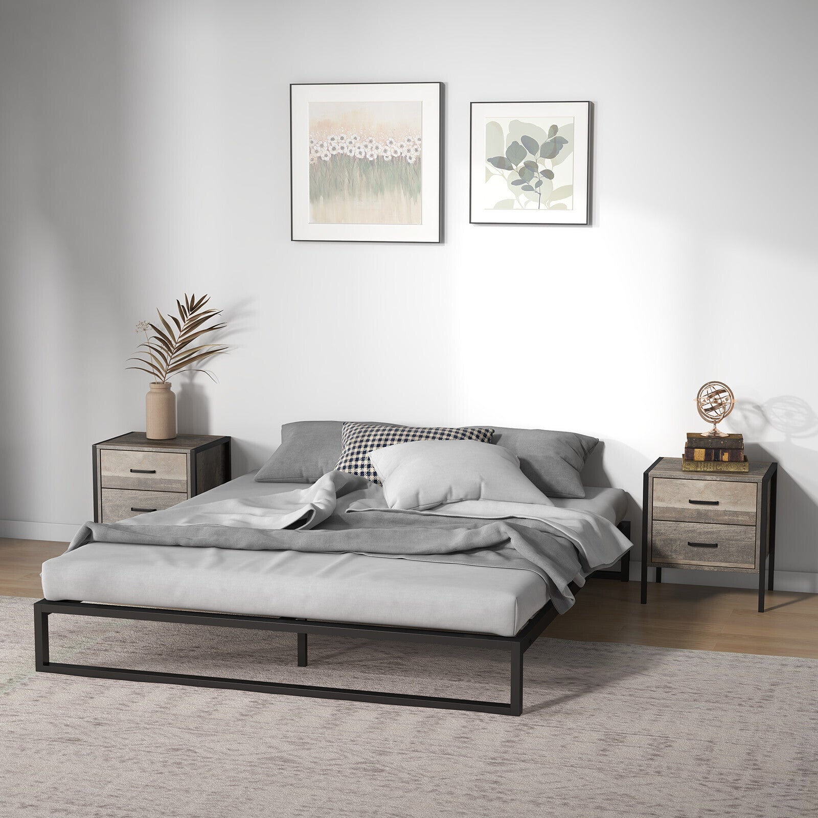 Florence Metal bed base - Double