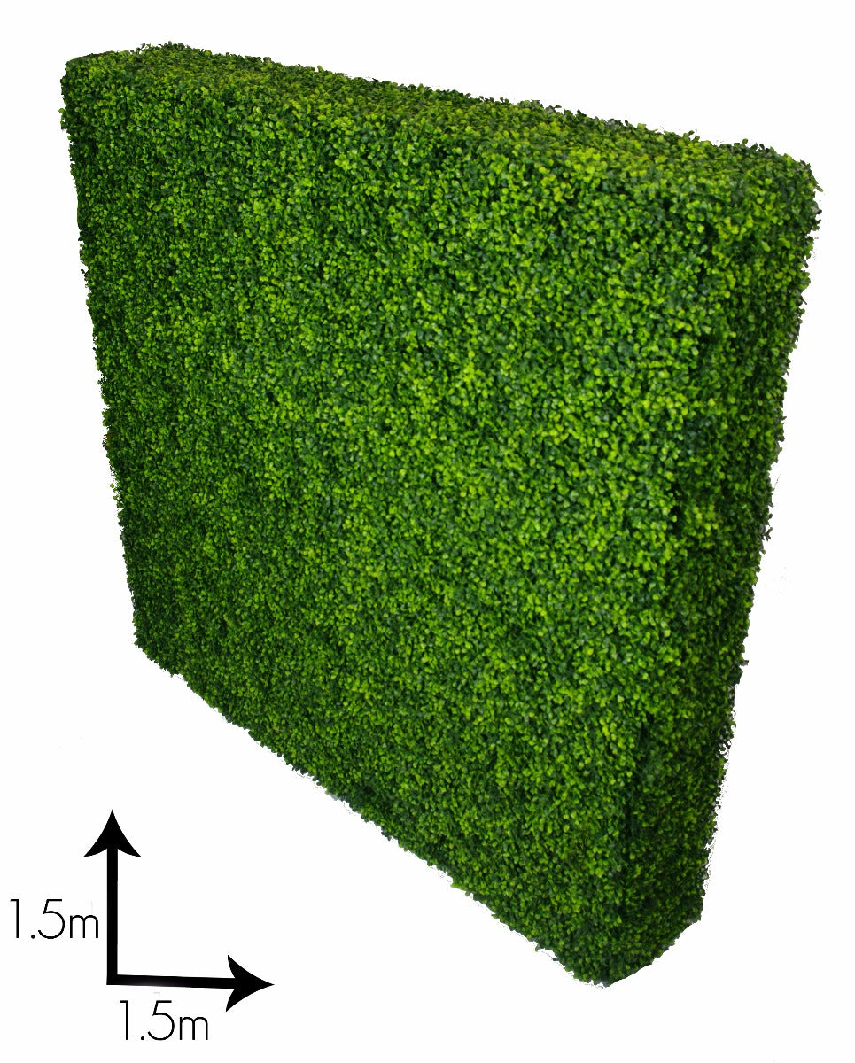 Large Portable Boxwood Hedges UV Stabilised 1.5m By 1.5m-REMOTE