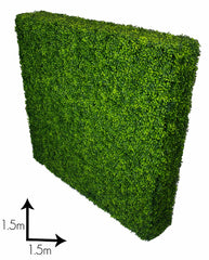 Large Portable Boxwood Hedges UV Stabilised 1.5m By 1.5m-REMOTE