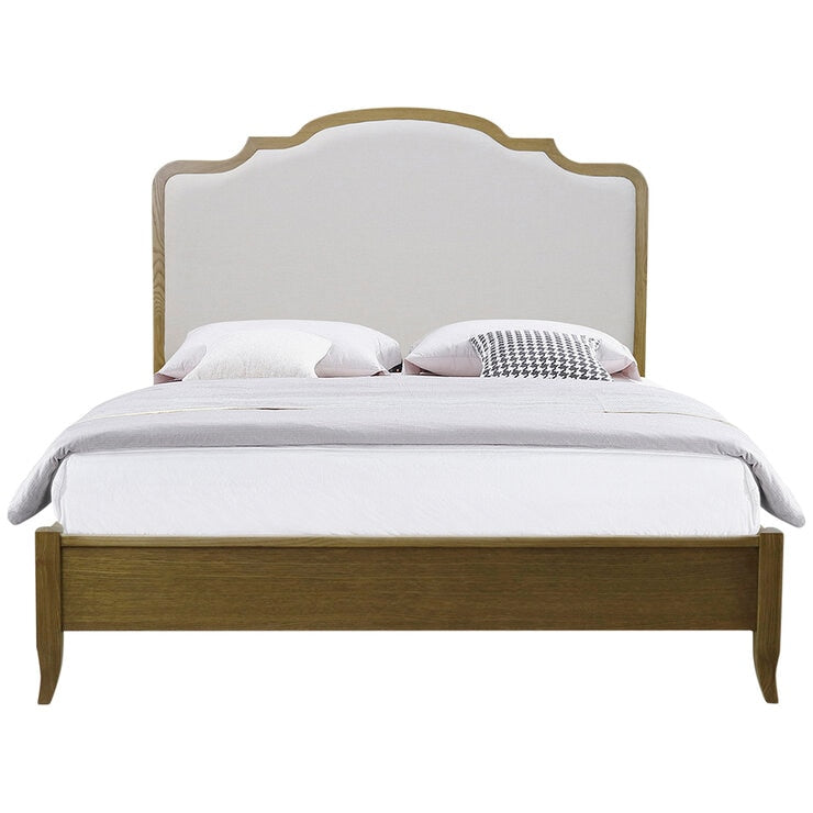 Moran Riviera King Bed Cream Fabric