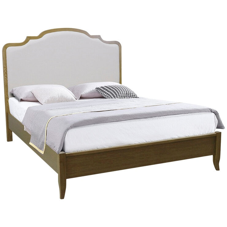 Moran Riviera King Bed Cream Fabric