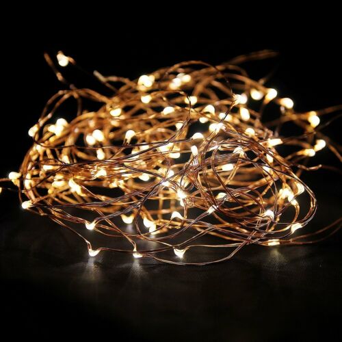 Warm White 500LED 100M Waterproof Christmas Fairy String Lights Wedding Garden