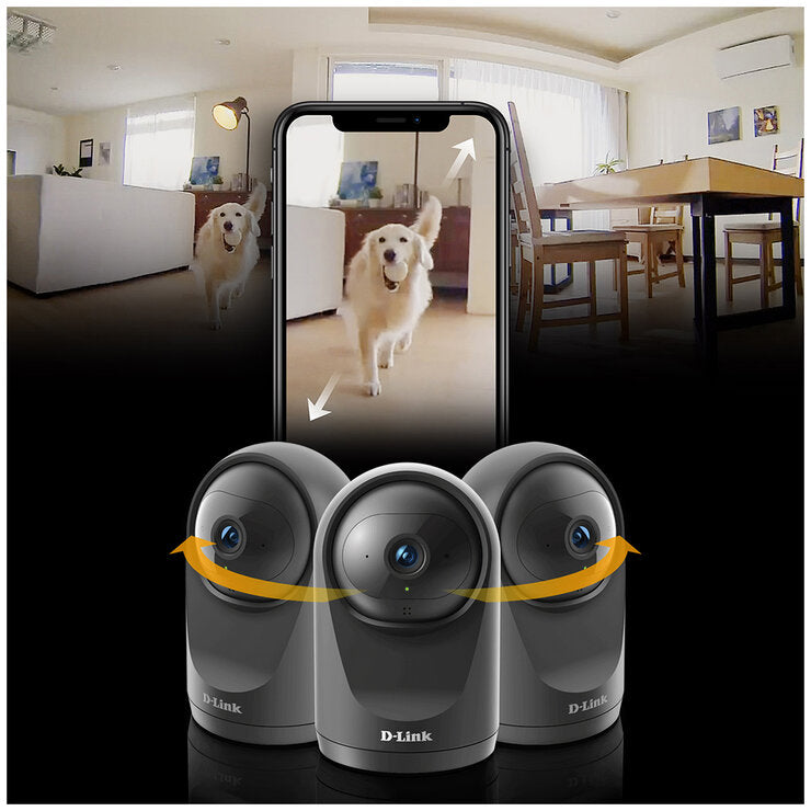 D-Link Compact Full HD Auto Tracking Pan & Tilt Wi-Fi Camera DCS-6500LHV2 2-Pack